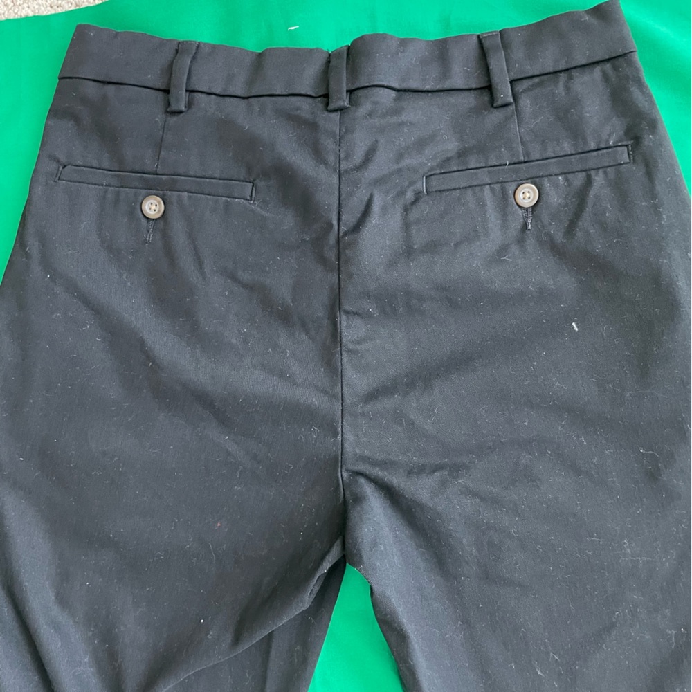 GEORGE Flat Front Wrinkle Resistant Pant Black Men's size 34 x 32 RN 52469 - Picture 4 of 5